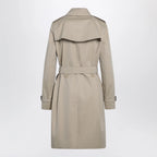 Burberry Beige double-breasted Kensington cotton trench coat