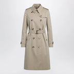 Burberry Long Kensington Heritage cotton trench coat in honey