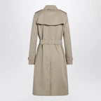 Burberry Long Kensington Heritage cotton trench coat in honey