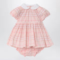 Burberry Pink dress and bloomer shorts set with Check pattern