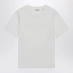 Burberry White T-shirt with embroidered logo