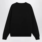 Burberry Black slim cotton terry-effect sweatshirt