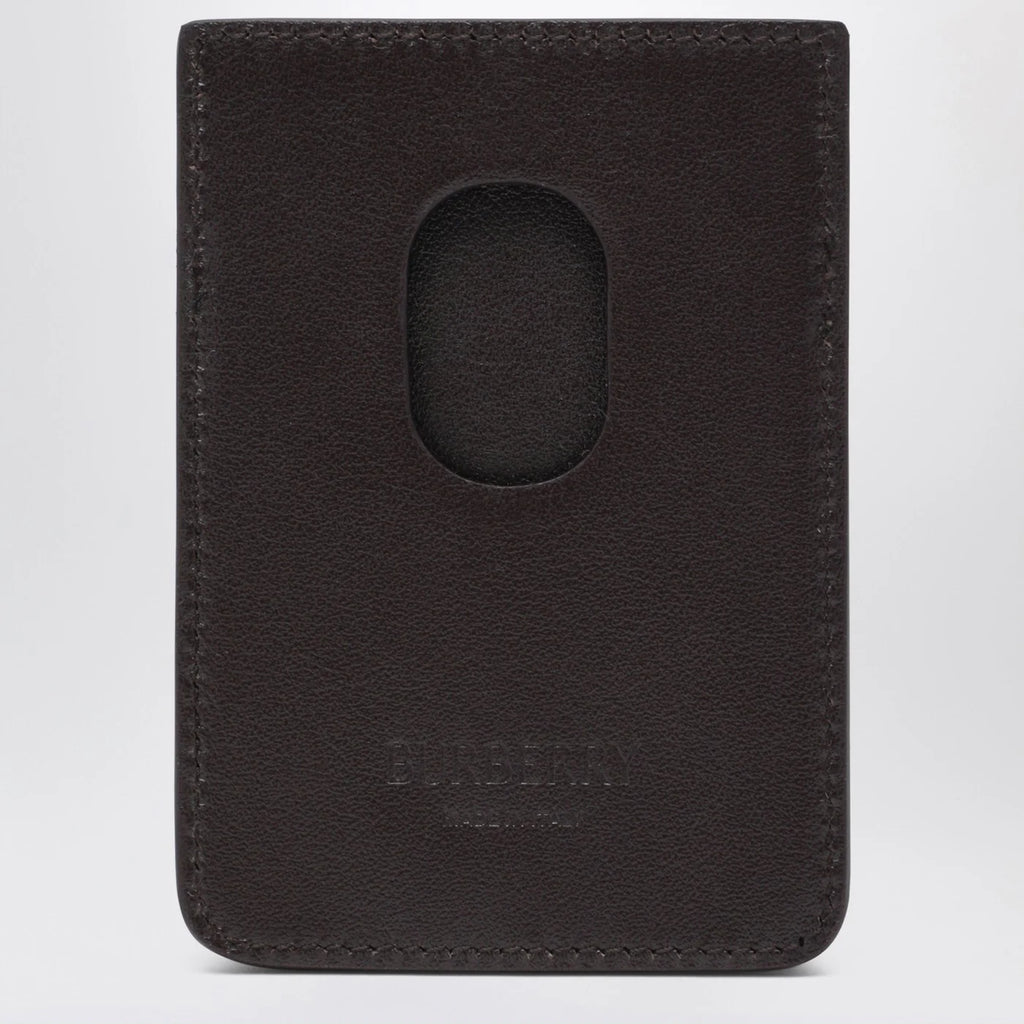 Burberry Pop Magnetic Card Holder with Check Pattern