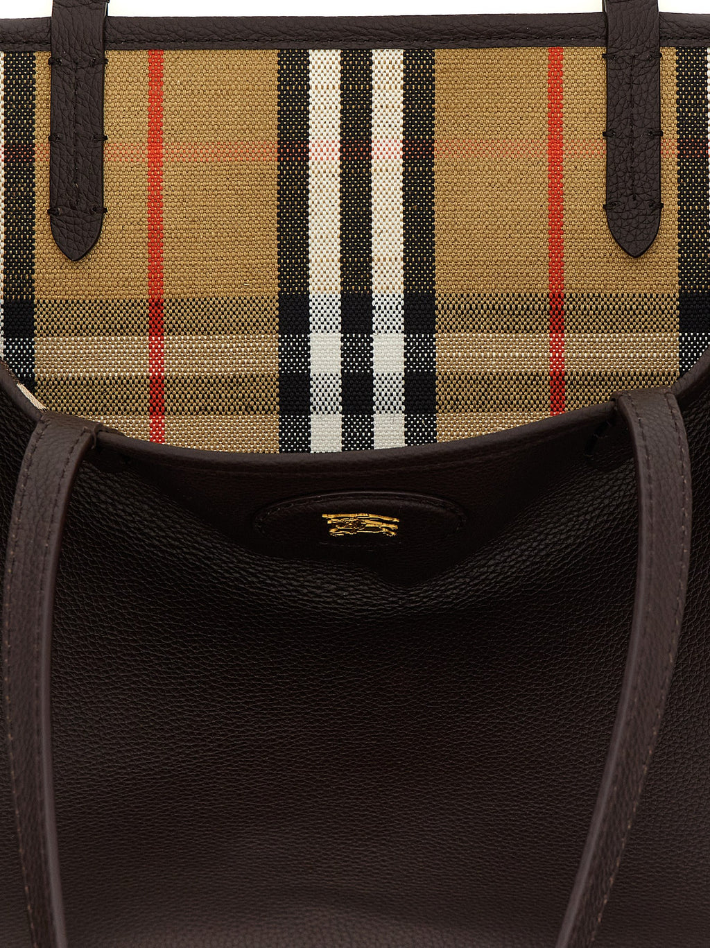 حقيبة تسوق Bloomsbury متوسطة الحجم قابلة للارتداء على الوجهين من Burberry