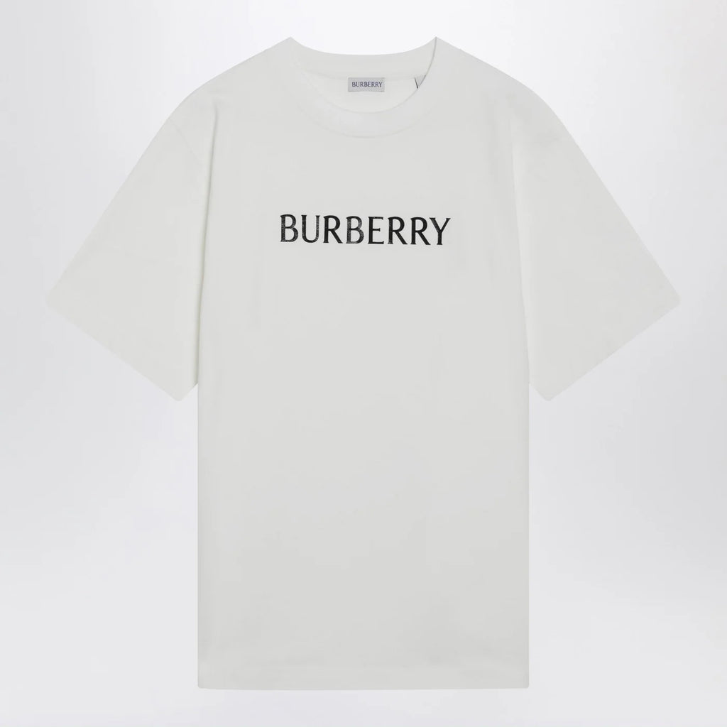 Burberry White T-shirt with logo print