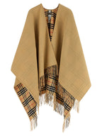 Burberry Check Wool Reversible Cape