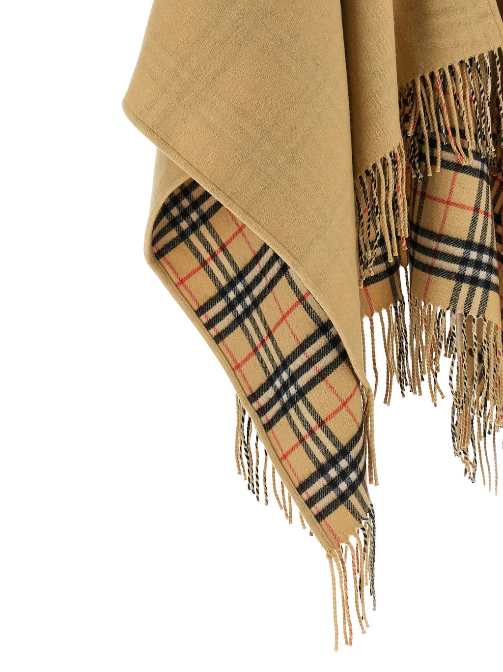 Burberry Check Wool Reversible Cape