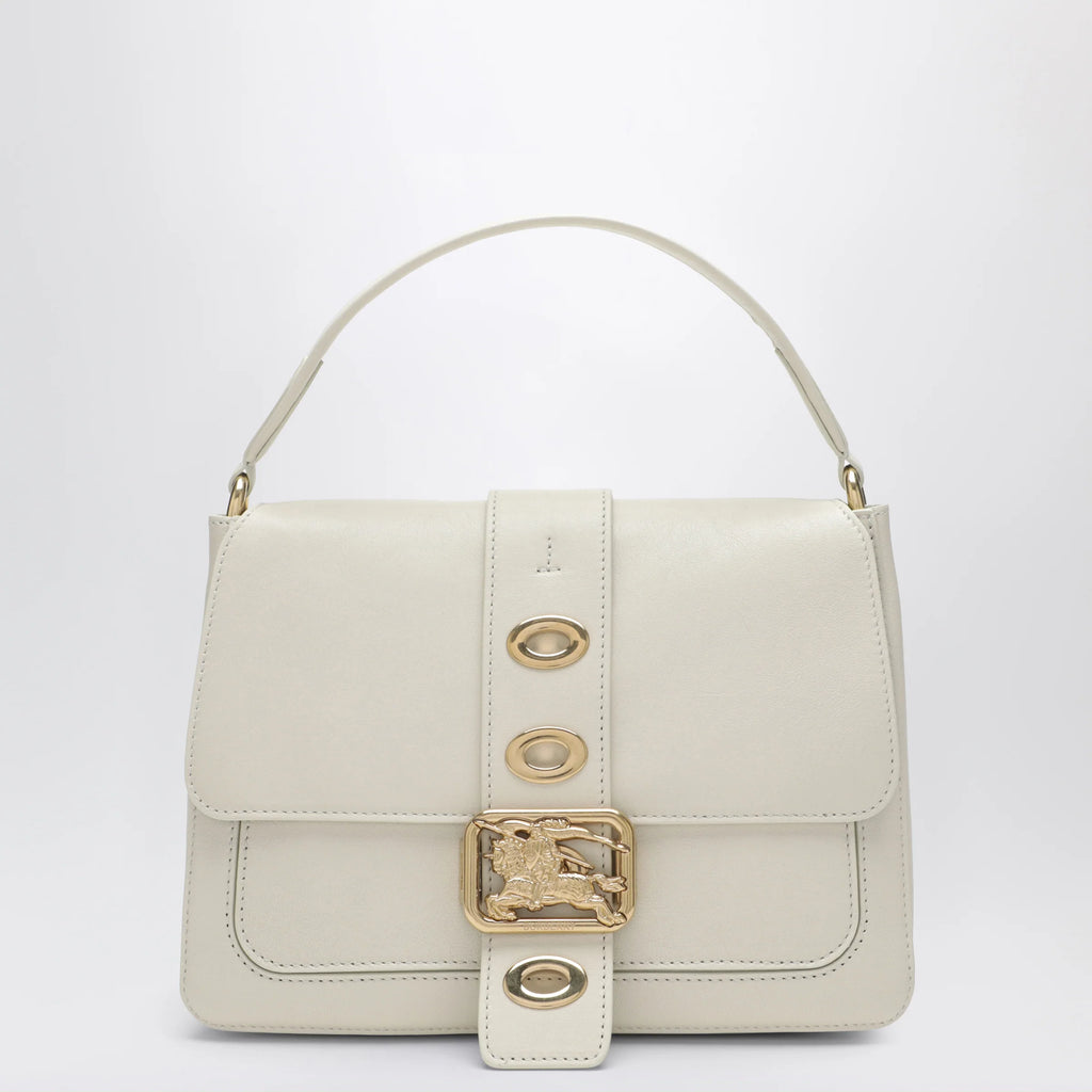 Burberry Small Rider shoulder bag in beige lambskin