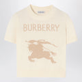 Burberry Ivory knit top with EKD logo