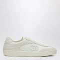GUCCI Sneakers with GG cross in white leather and mesh