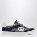 GUCCI G74 Sneakers in beige and blue GG fabric