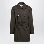 Burberry Leadenham mid-length gabardine trench coat in brown