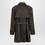 Burberry Leadenham mid-length gabardine trench coat in brown