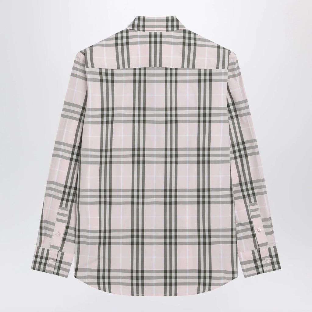 Burberry Pink cotton Check pattern shirt