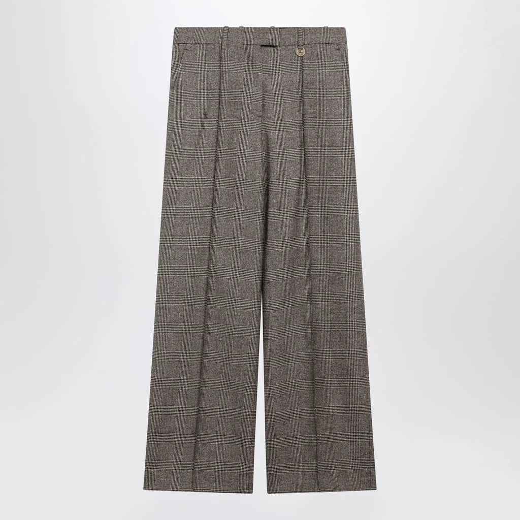 Burberry Prince of Wales Wool-Blend Trousers