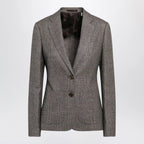 Burberry Prince of Wales Wool-Blend Single-Breasted Jacket
