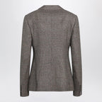 Burberry Prince of Wales Wool-Blend Single-Breasted Jacket