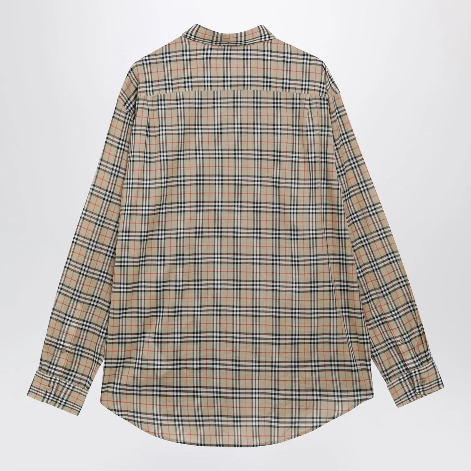 Burberry Beige Check Cotton Shirt