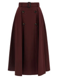 Burberry Gabardine Trench Coat Skirt