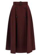 Burberry Gabardine Trench Coat Skirt