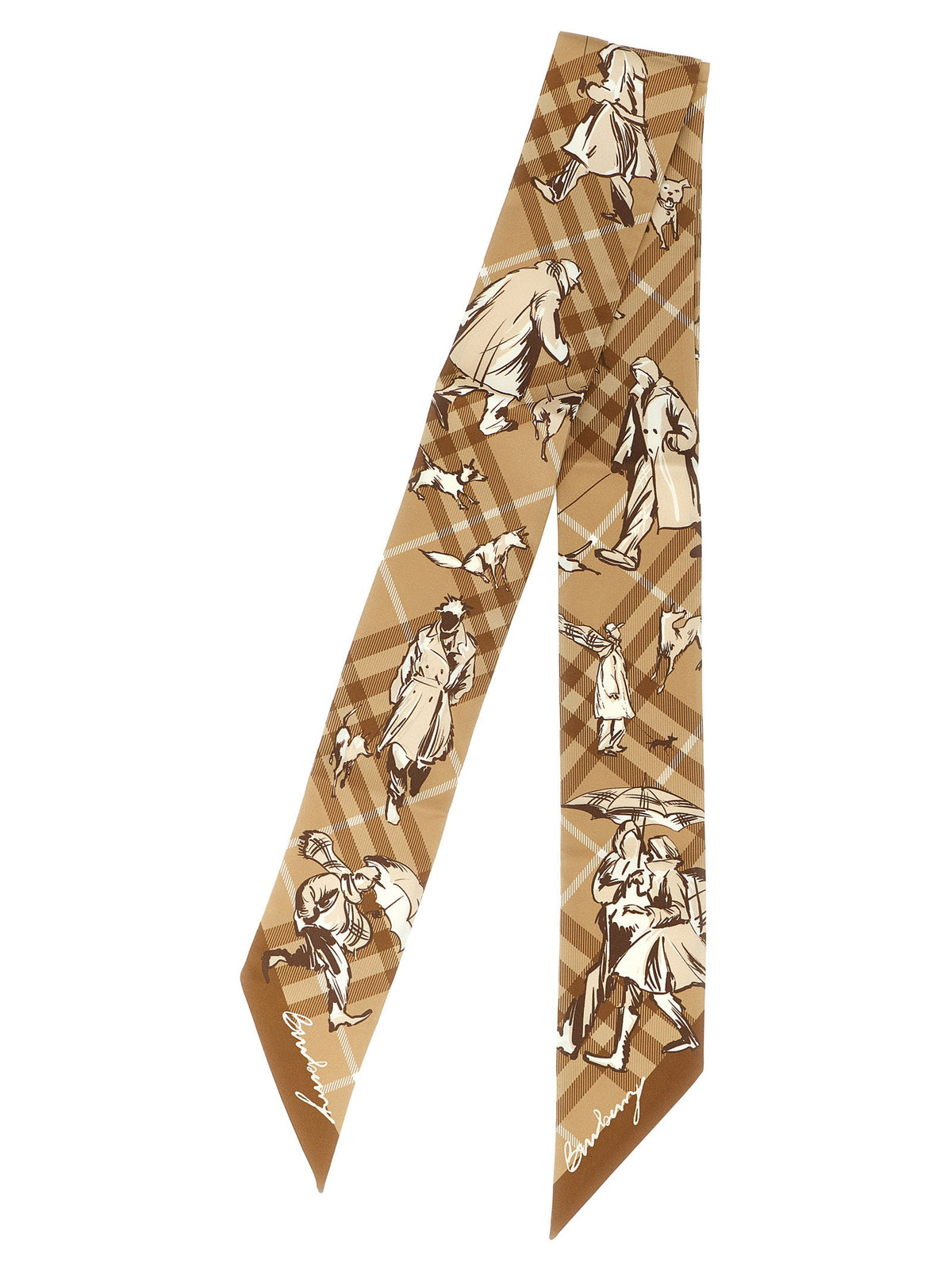 Burberry Check Mates Thin Scarf