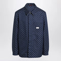 GUCCI Blue/white jacket with GG Shadow