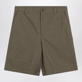 GUCCI Forest green Bermuda shorts in GG fabric
