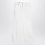 GUCCI Short white flare trousers