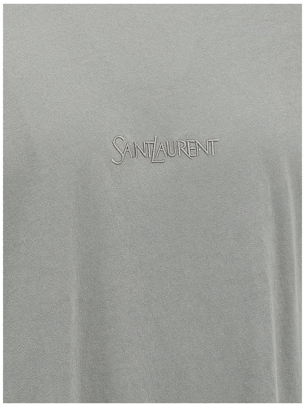 Saint Laurent Logo Embroidery T-shirt