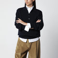 Róhe Navy Blue Merino Wool Polo Shirt