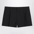 GUCCI Shorts dark grey in wool twill