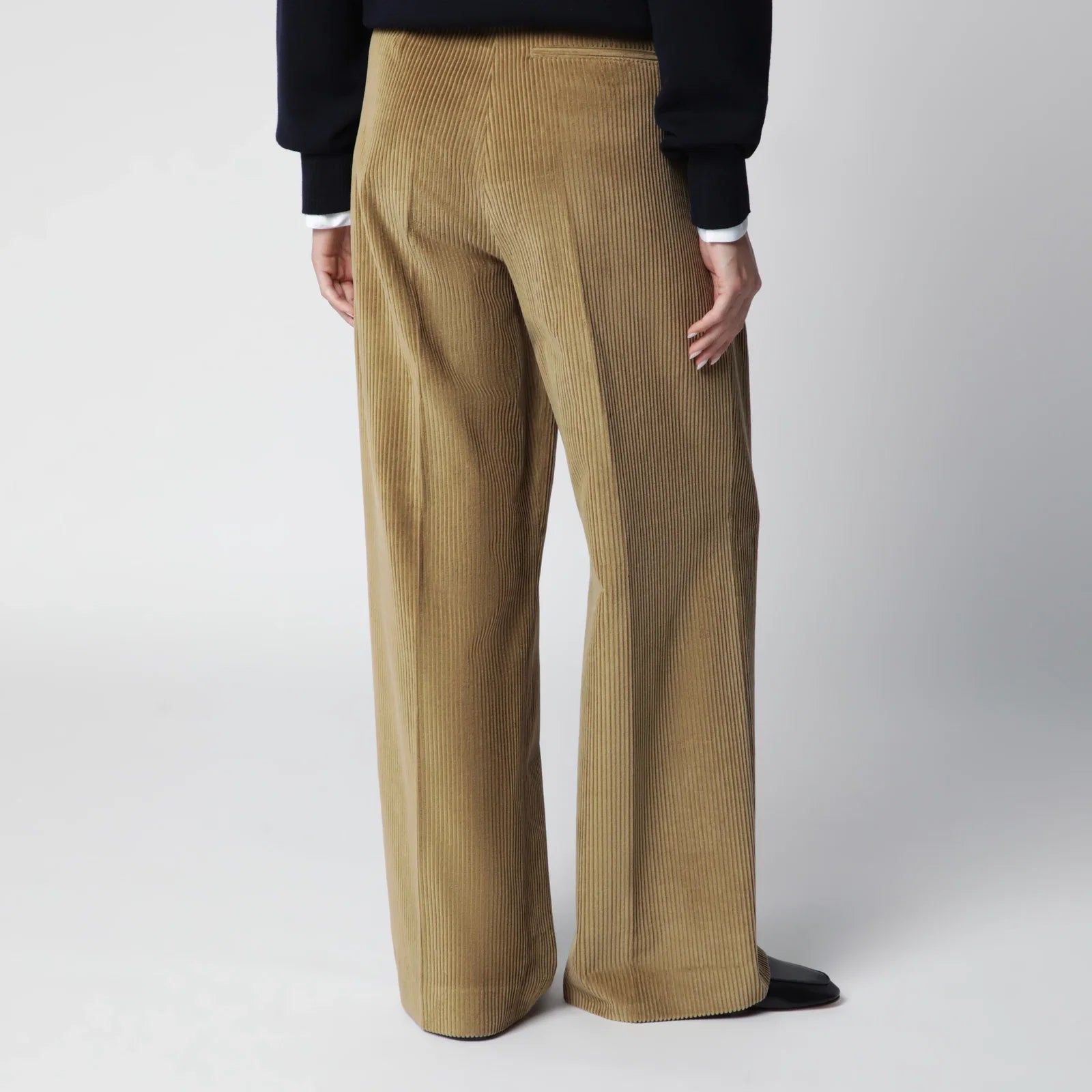 Róhe Beige Ted Corduroy Trousers