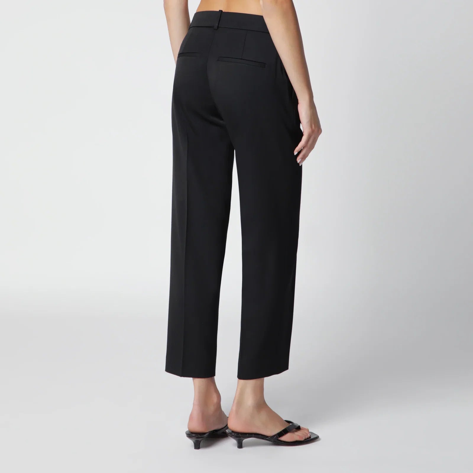 Róhe Black Mies Cigarette-Leg Trousers