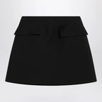 Alexander McQueen Black wool mini skirt