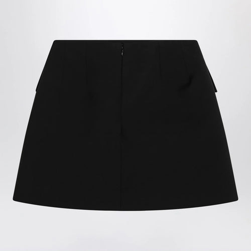 Alexander McQueen Black wool mini skirt
