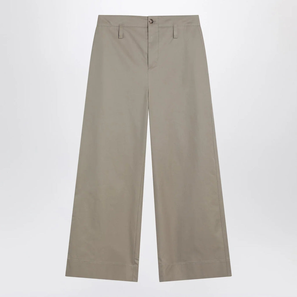 Alexander McQueen Beige cotton gabardine chino pants