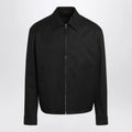 GUCCI Black cotton twill jacket with Web detail