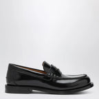 GUCCI Black loafer with removable GG detail