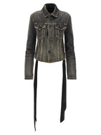 Balenciaga Lace Up Denim Jacket