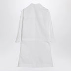 GUCCI White shirtdress in cotton poplin