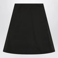 Alexander McQueen Flared black skirt in silk blend