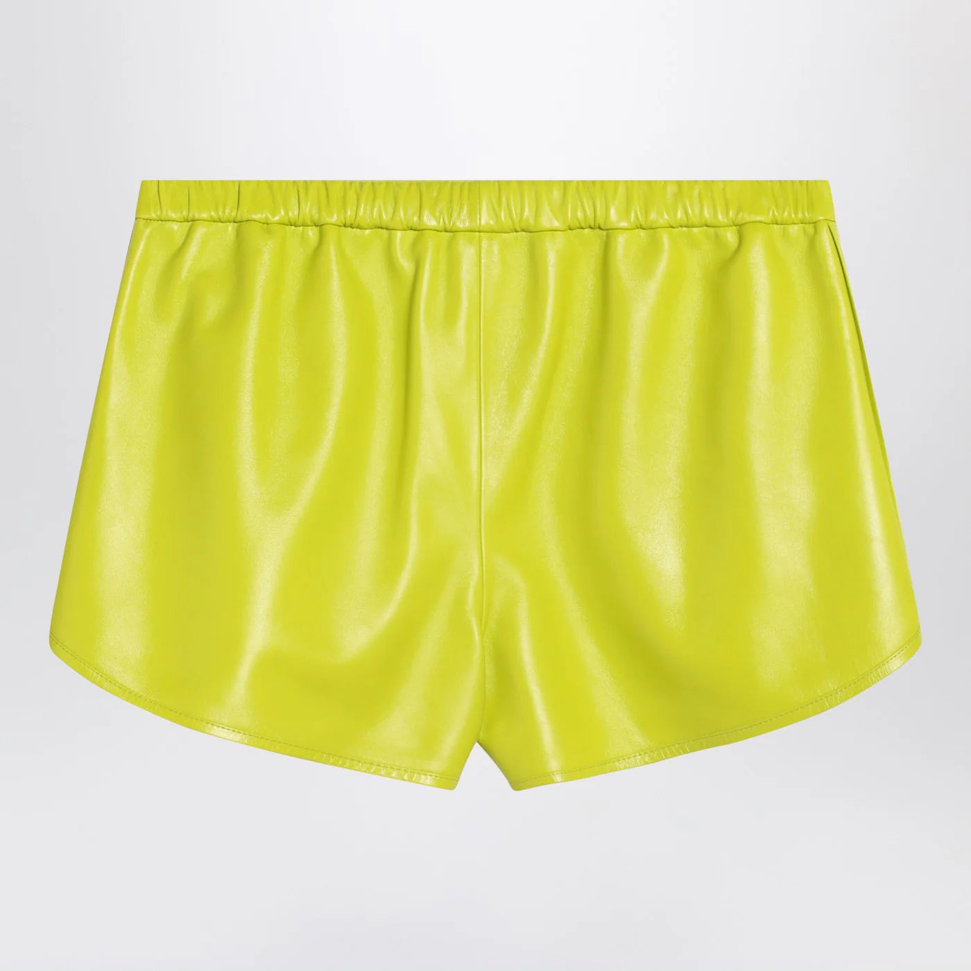 GUCCI Lime green Shorts in leather