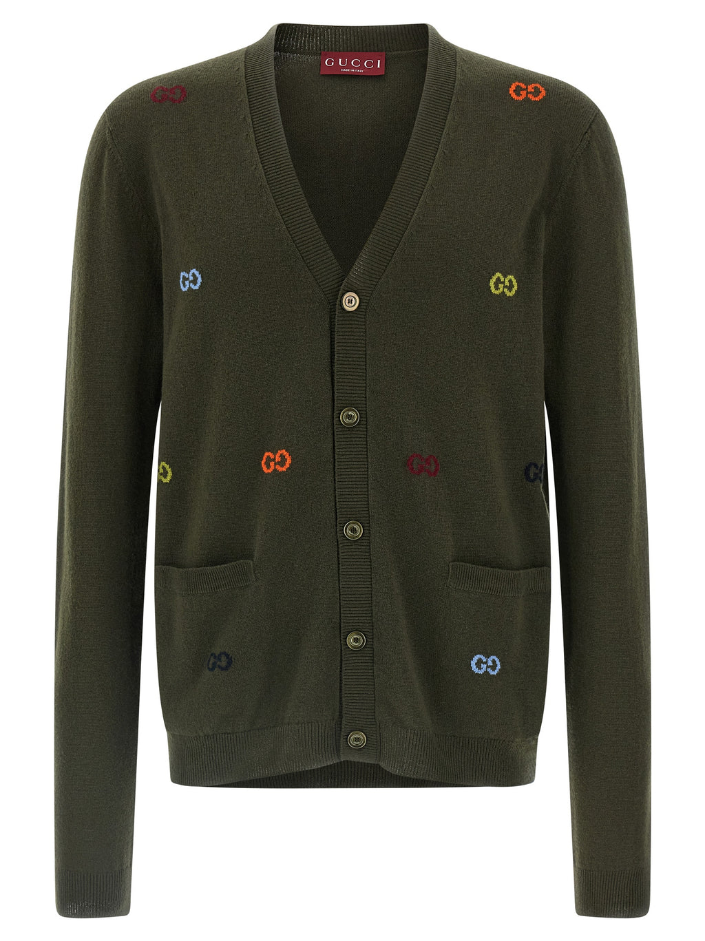 Gucci Gg Intarsia Cardigan