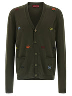 Gucci Gg Intarsia Cardigan