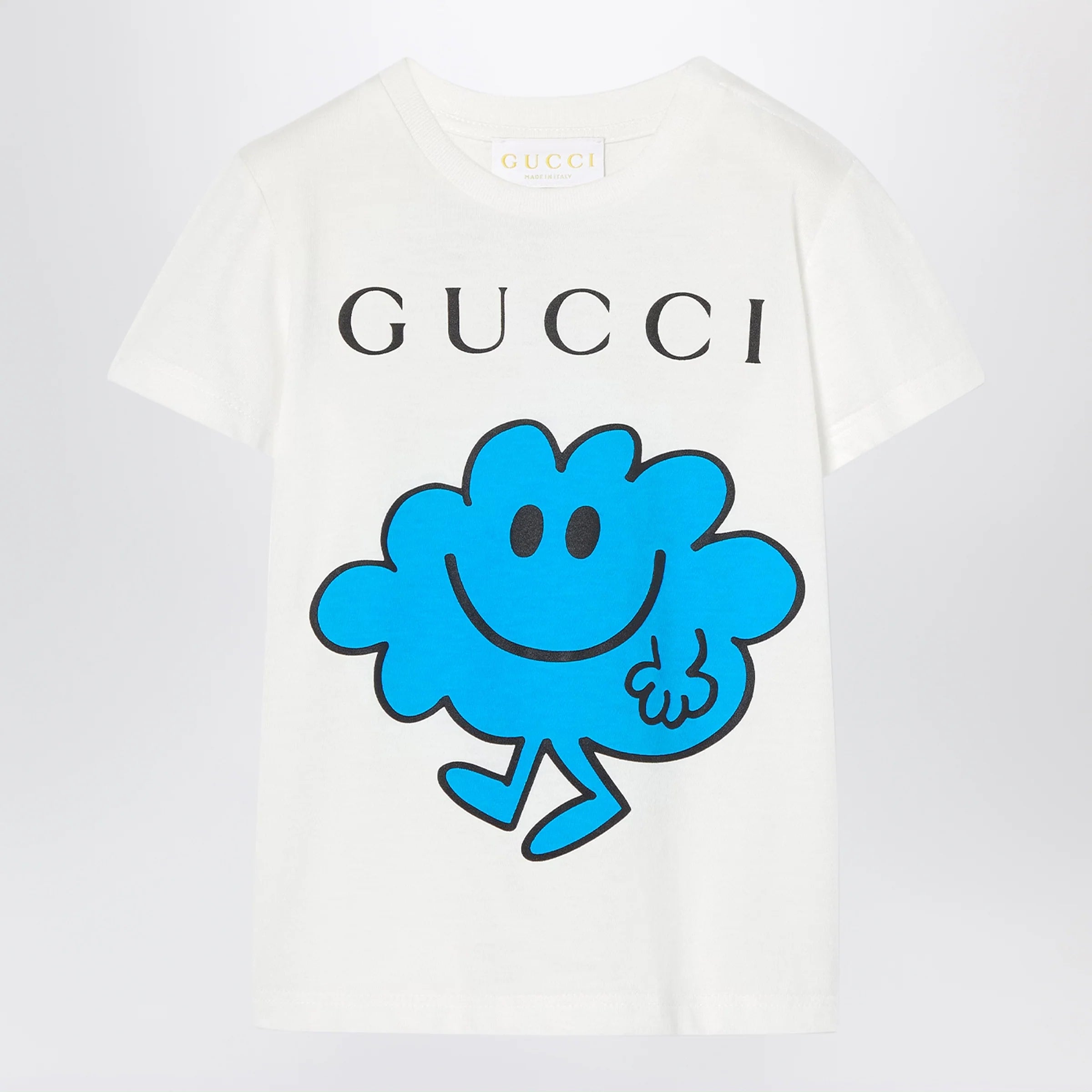 GUCCI White T-shirt with logo print