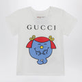GUCCI White T-shirt with logo print