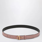 GUCCI Thin pink belt with Half Horsebit buckle