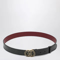 GUCCI Black GG interlocking buckle belt