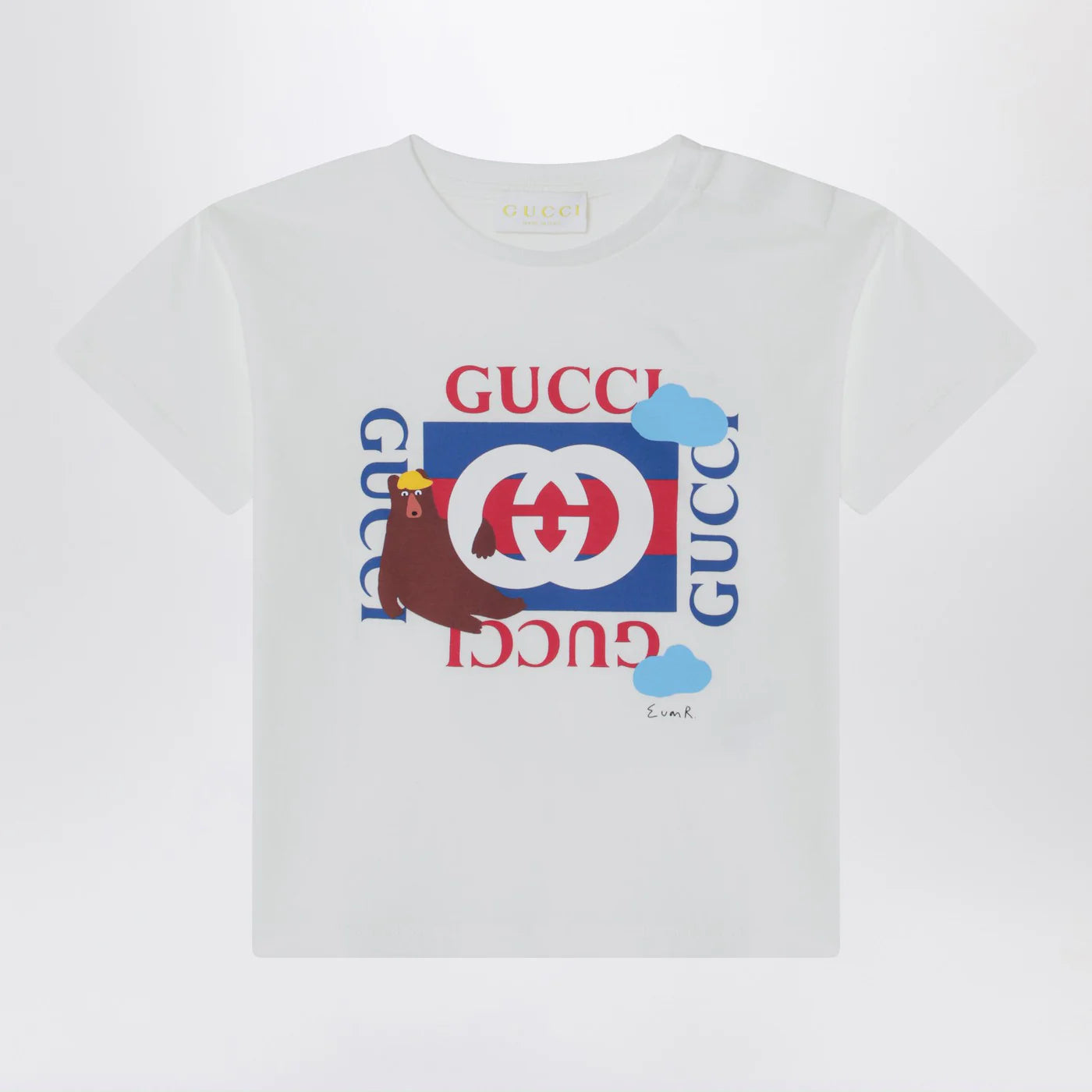 GUCCI White t-shirt with logo print