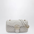GUCCI GG Marmont medium light grey shoulder bag